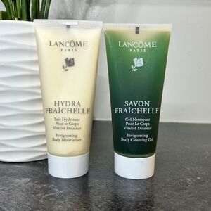 NEW Lancome Savon Fraichelle Cleaning Gel & Hydra Fraichelle Moisturizer 3 oz Ea
